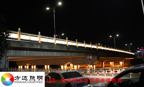 浙江海宁市市桥夜景亮化