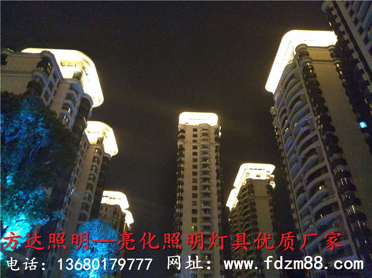 扬州品尊国际夜景亮化工程实拍图 (5)