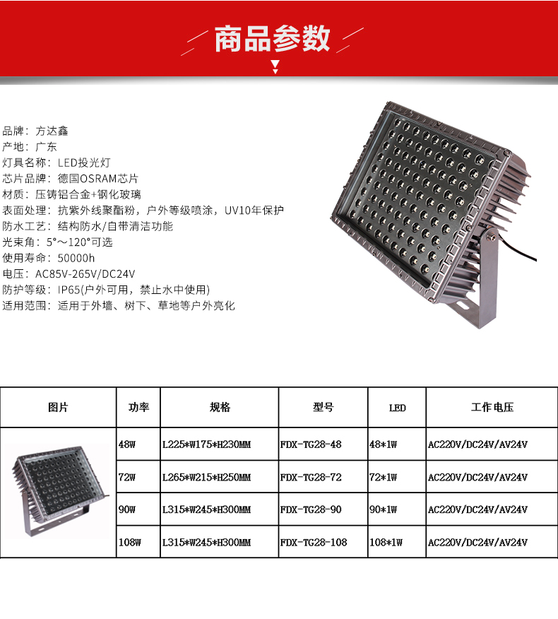 led投光灯