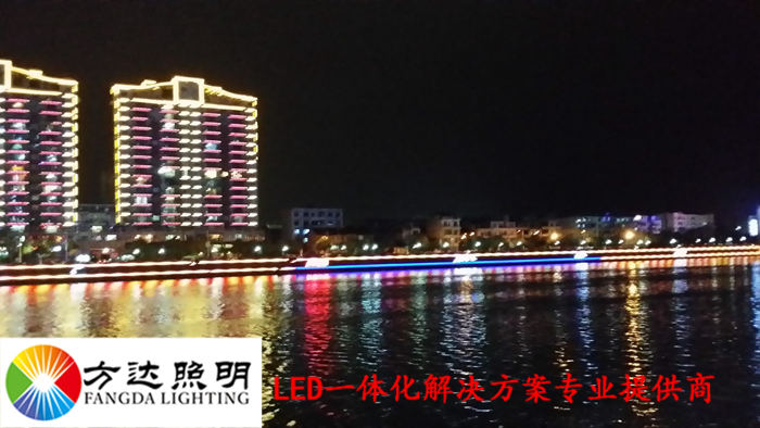 广东开平沿江路夜景亮化工程