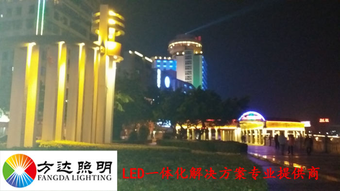 广东开平沿江路夜景亮化工程