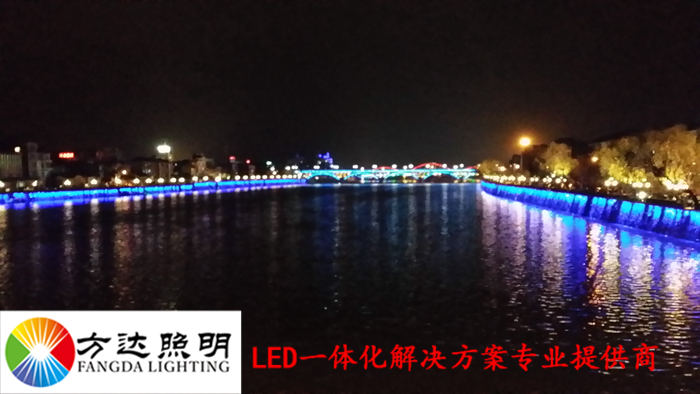 广东开平沿江路夜景亮化工程