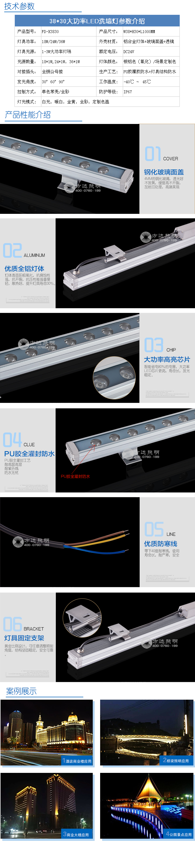 泓禧汇LED大功率洗墙灯