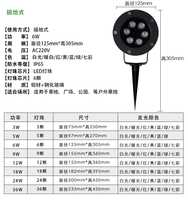 照树灯/插地投射灯