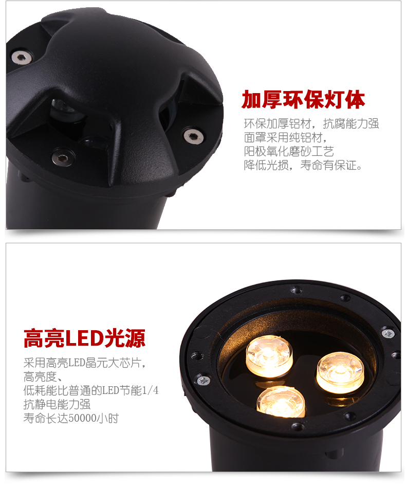 LED透光防眩地埋灯