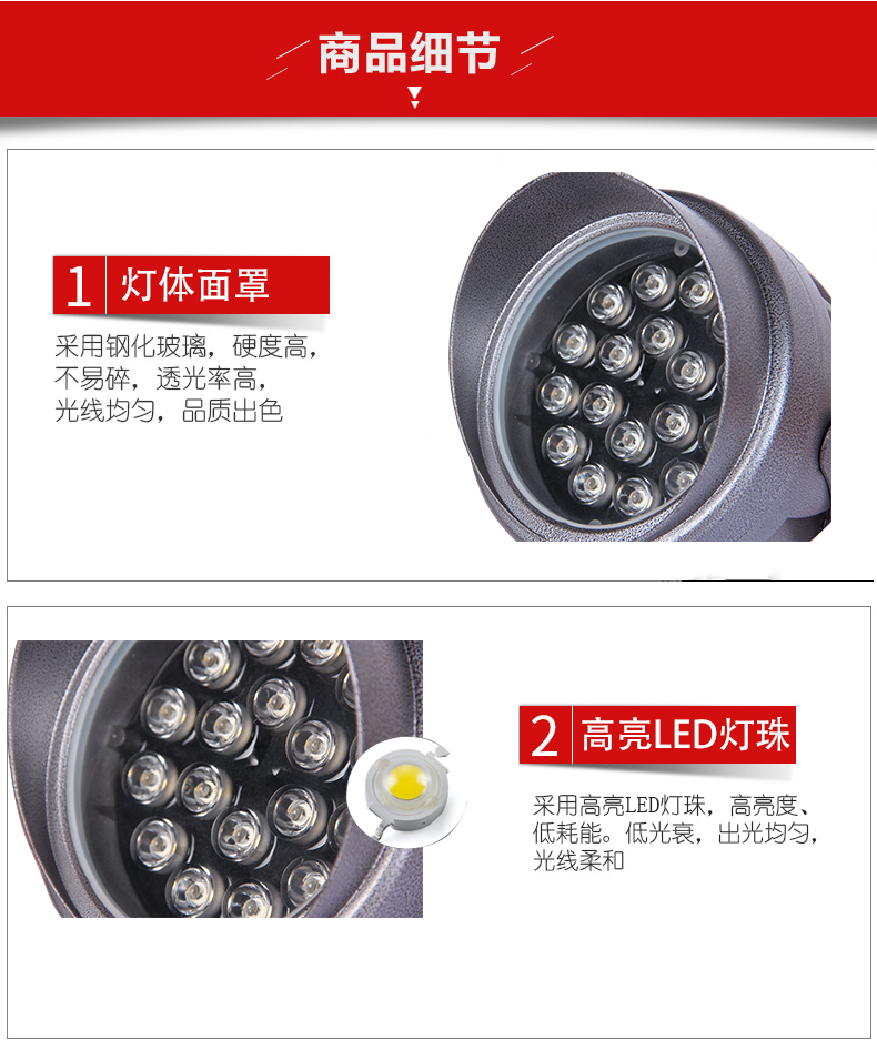 投光灯18w