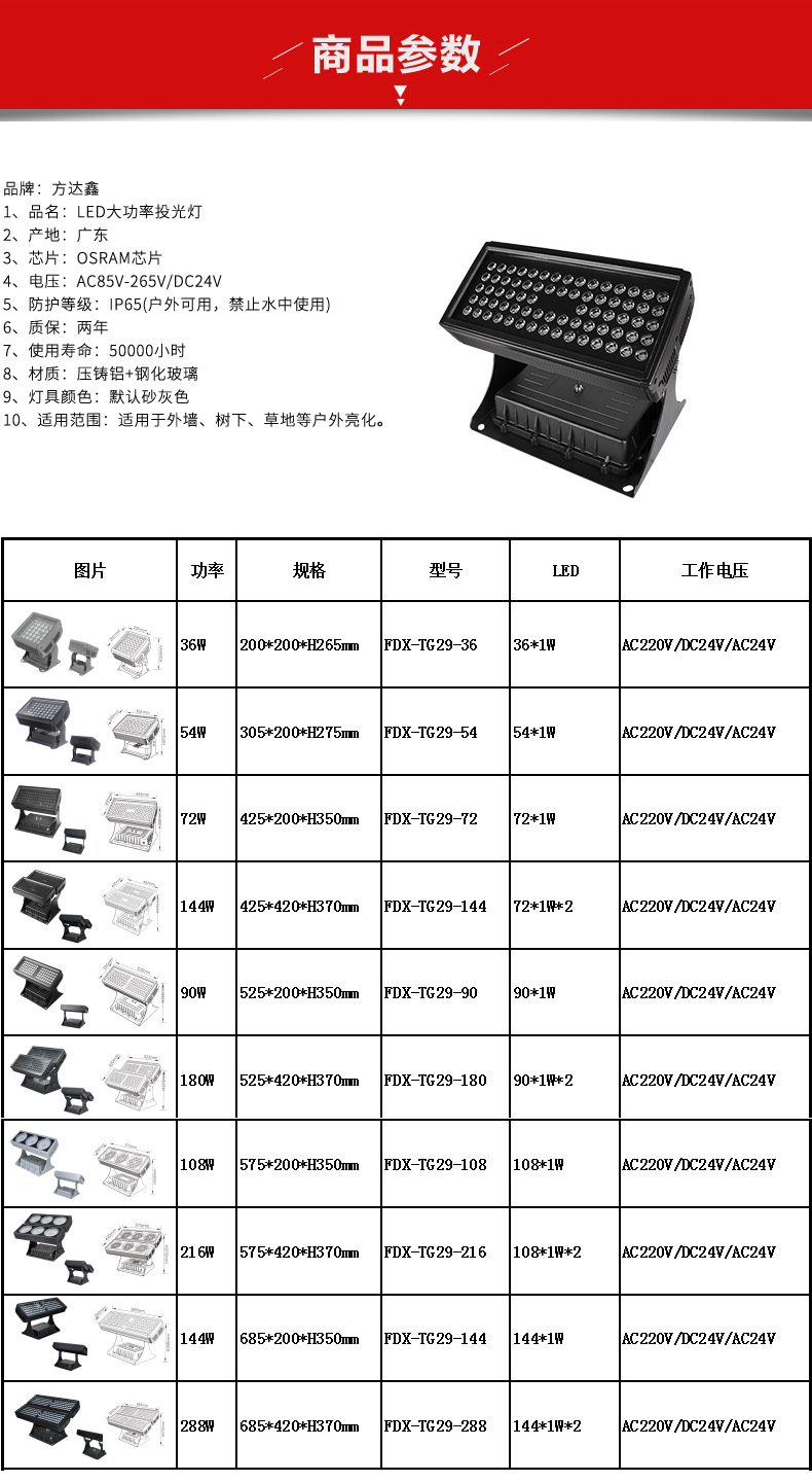 led投光灯